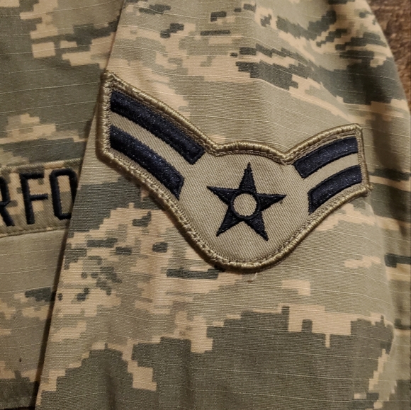 US Air Force Camo Uniform Jacket/Shirt Button Up Size 40R - Picture 5 of 13